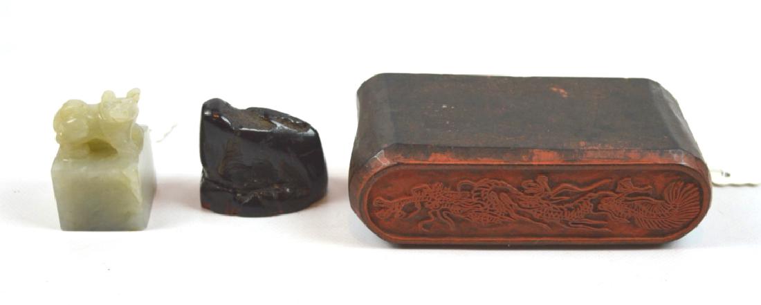2 Antique Chinese Carved Seals, Carved Jade Seal (1 of 10)