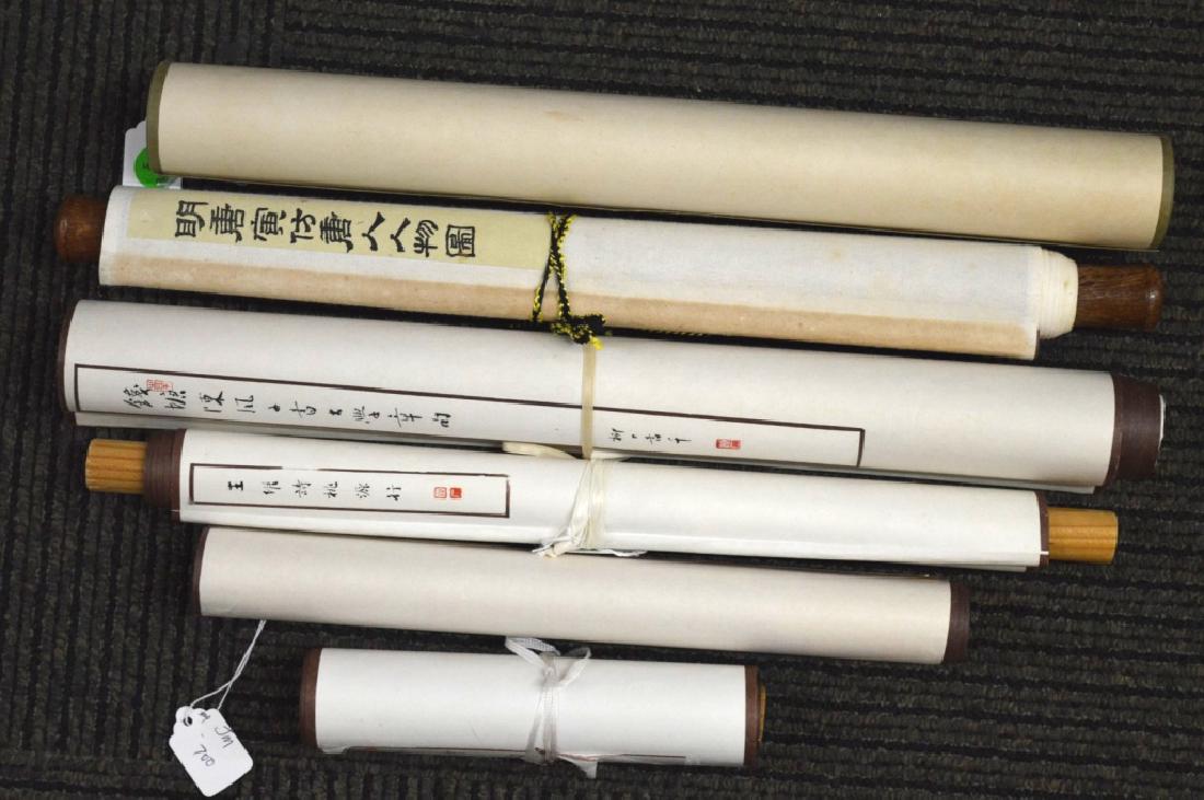 5 Assorted Chinese Calligraphy Pieces; 1 Print (1 of 9)