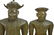 Pair Antique South East Asian Solid Bronze Figures - 2