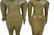 Pair Antique South East Asian Solid Bronze Figures - 3
