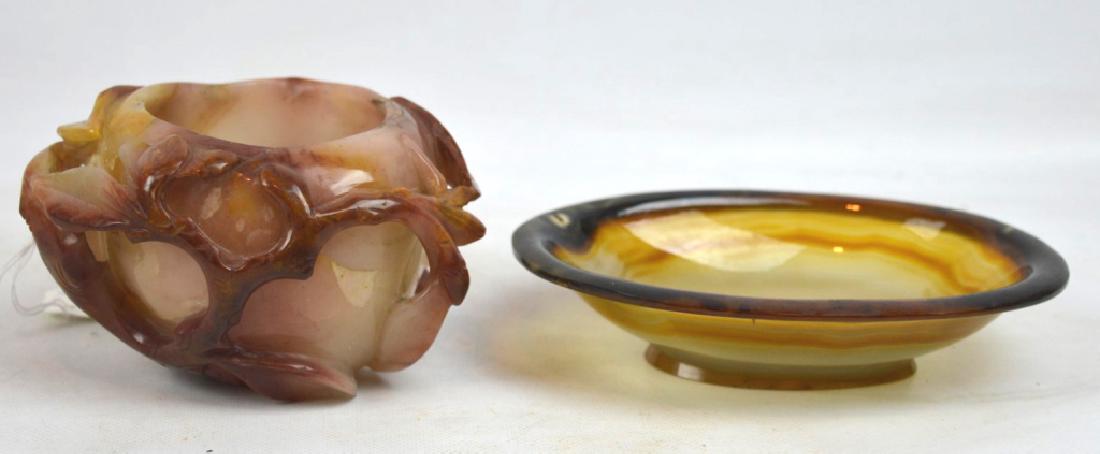 2 - Well carved Chinese Carnelian Bowls (1 of 7)