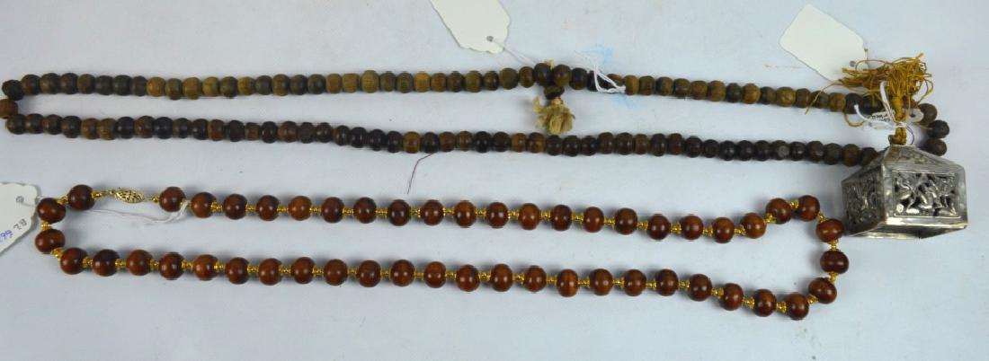 3 Pc. -Chinese Silver Bell, Rosary, & Necklace (1 of 8)