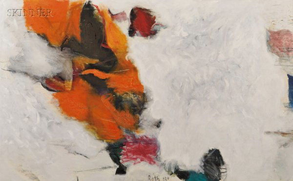 Jack Roth (American, 1927-2004) The Cultured Peril: Jack Roth (American, 1927-2004) The Cultured Peril Signed and dated "Roth 62+" l.c., also signed, titled, and dated "Jack Roth.... 1962..." and identified on a label from M. Knoedler & Co., In