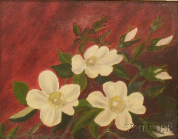Framed 19th/20th Century Oil on Artistboard Still Li