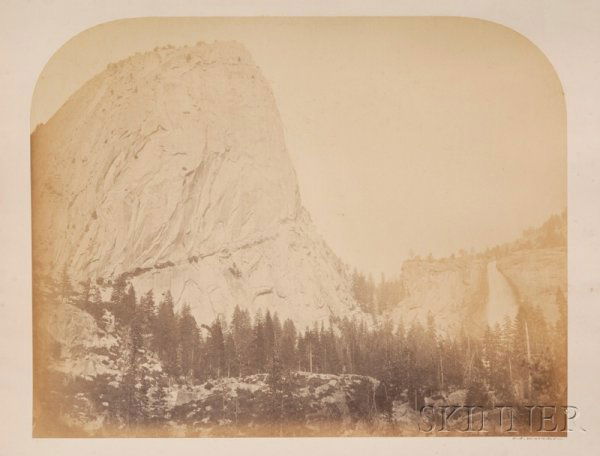 Carleton E. Watkins (American, 1829-1916) Six Yosem: Carleton E. Watkins (American, 1829-1916) Six Yosemite Valley Landscapes. All signed "C. E. Watkins-" in ink on the mount l.r., all titled in pencil, possibly in the artist's hand, on the mount l.r. A