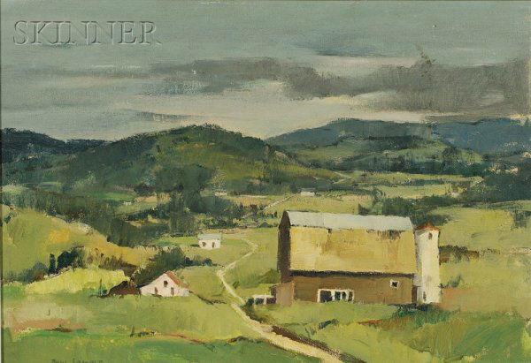 Paul Starrett Sample (American, 1896-1974) Island: Paul Starrett Sample (American, 1896-1974) Island Pond Meadows Signed "PAUL SAMPLE" l.l., titled and inscribed, possibly by the artist, copyright stamped and identified on labels on the re