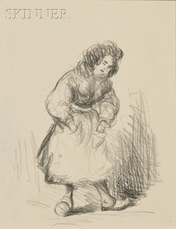 Robert Henri (American, 1865-1929) Portrait of a W: Robert Henri (American, 1865-1929) Portrait of a Woman Unsigned, stamped "RH" l.r., stamped "Estate of ROBERT HENRI, Hirschl & Adler, NYC" and inscribed "APG: 11070D" in pencil u.l. verso, stamped "Ha