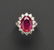 631: Platinum, Burma Ruby and Diamond Ring, Van Cleef &