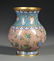 822: Cloisonne Vase, China, 18th century, upper registe
