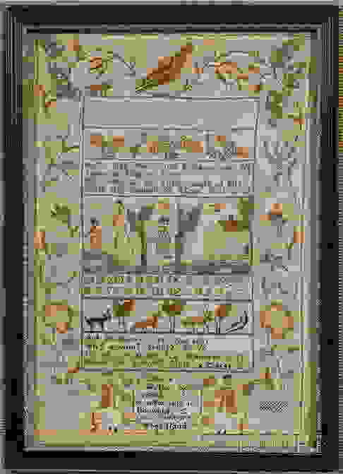 Newport, Rhode Island Needlework Sampler, Rebeca Wi