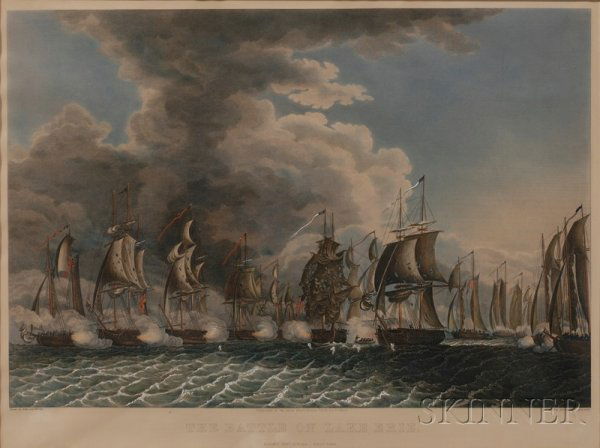 Thomas Sully and Francis Kearny (American, Early 1: Thomas Sully and Francis Kearny (American, Early 19th Century) THE BATTLE ON LAKE ERIE. Fought Sept. 10th 1813-First View. Murray, Draper, Fairman, & Co., engravers, published by William Smith, Philad