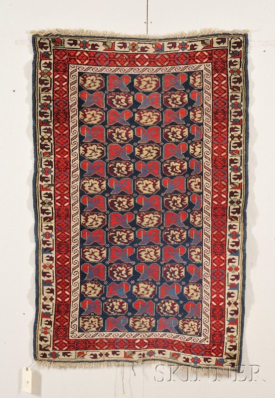 Seichour Rug, Northeast Caucasus, early 20th centu: Seichour Rug, Northeast Caucasus, early 20th century, (small end crease), 5 ft. 2 in. x 3 ft. 4 in.