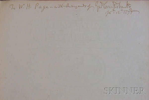 Cruikshank, George (1792-1878), Presentation Copy,: Cruikshank, George (1792-1878), Presentation Copy, Illustrations of Time, London: J. Robins, 1827, first edition, later gilt morocco by Sangorski and Sutcliffe with original wraps bound in, engraved t