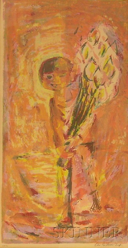 Edward Goldman (American, 1916-2006) Three Portrai: Edward Goldman (American, 1916-2006) Three Portraits of Women and Children. One signed and dated "Edw Goldman '60," two signed and inscribed "Edw Goldman Imp." in pencil l.r., edition numbered l.l. Si