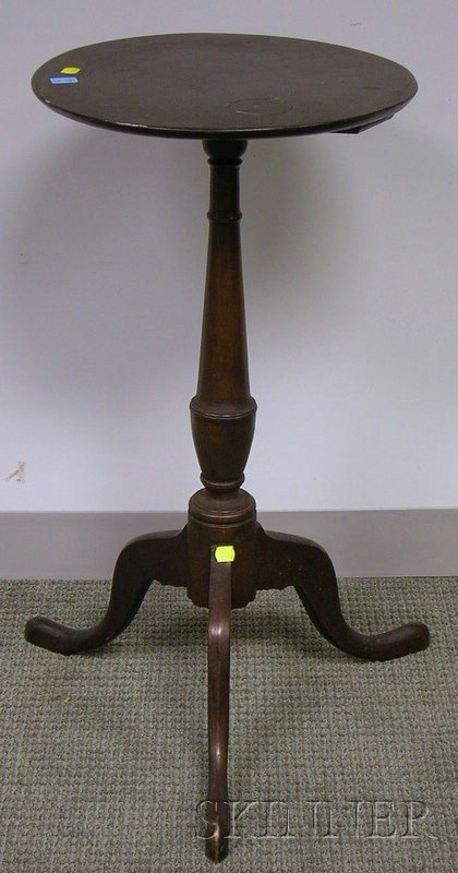 Federal Birch Candlestand.: Federal Birch Candlestand.