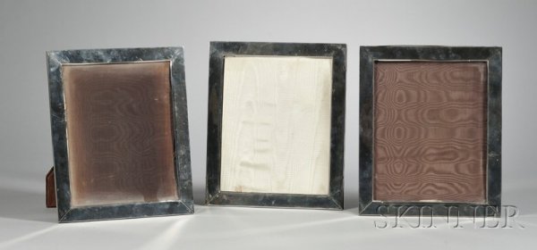 Three Tiffany Sterling Picture Frames, approx. 12: Three Tiffany Sterling Picture Frames, approx. 12 x 14 1/4 in.