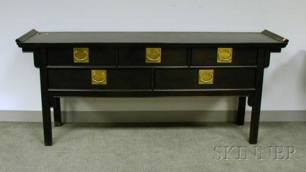 Century Furniture Asian-style Ebonized Wooden Alt