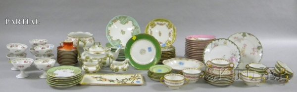 Approximately 103 Pieces of Limoges and Assorted : Approximately 103 Pieces of Limoges and Assorted Decorated Porcelain Tableware, including partial sets, tea, luncheon, and serving items.