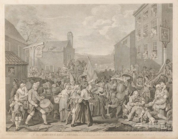 William Hogarth (British, 1697-1764) Four Works: A: William Hogarth (British, 1697-1764) Four Works: Analysis of Beauty, Plates I & II, To His Majesty the King of Prussia, an Encourager of Arts and Sciences! and To the Right Honourable