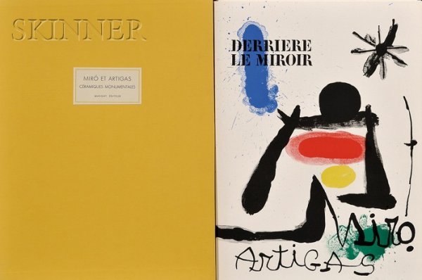 Joan Miró (Spanish, 1893-1983) Ceramiques monument: Joan Miró (Spanish, 1893-1983) Ceramiques monumentales de Miró et Artigas, from DERRIERE LE MIROIR, deluxe hardcover edition, 13 Juin, 1963, number 88, edition of 150. Signed "Miró" in pencil