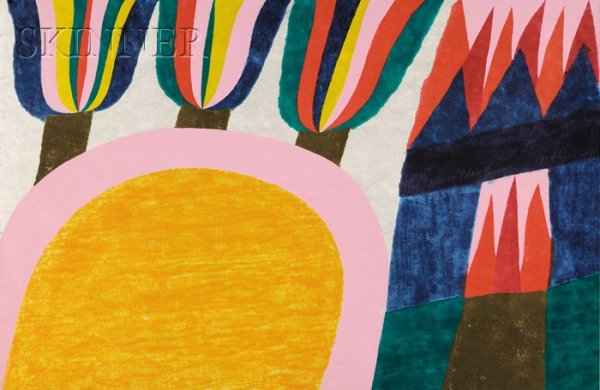 Carol Summers (American, b. 1925) Lot of Two Works: Carol Summers (American, b. 1925) Lot of Two Works: High Tatras, 1969, edition of 100 (Summers, 96); and Ravenna's Palace Burning, 1984, edition of 125 (Summers, 183). Both signed "Carol Summ