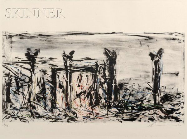 Robert Wilson (American b. 1941) Medea, Plate 20,: Robert Wilson (American b. 1941) Medea, Plate 20, 1984, edition of 18. Signed and dated "Ro... '84" in pencil l.r., numbered "17/18" in pencil l.l., identifiied on a label from the Alpha Gallery, Bost