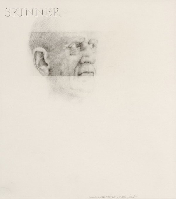 Joseph Piccillo (American, b. 1941) Lot of Three P: Joseph Piccillo (American, b. 1941) Lot of Three Portraits: Witness #I, Witness #III, and Witness #IV, 1968 Signed, titled, and dated "...FEB 68 joseph piccillo" u.r., l.l., and