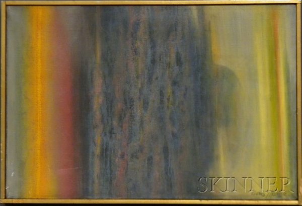 Boris Margo (Ukrainian/American, 1902-1995) From t: Boris Margo (Ukrainian/American, 1902-1995) From the Sky Signed "Boris Margo" l.r. and on the reverse, titled on the stretcher. Oil on canvas, 12 x 18 in., framed. Condition: Surface gri