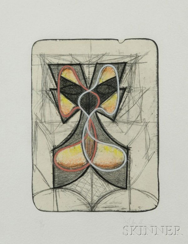 John A. Newman (American, b. 1952) Lot of Two Imag: John A. Newman (American, b. 1952) Lot of Two Images: Double Drawn, 1990, edition of 10; and Abstract, 1990 Both signed and dated "JohnANewman 1990" in pencil l.r., former numbered "5/10" in p