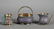 672: Three Russian Silver and Enamel Tablewares, a St.