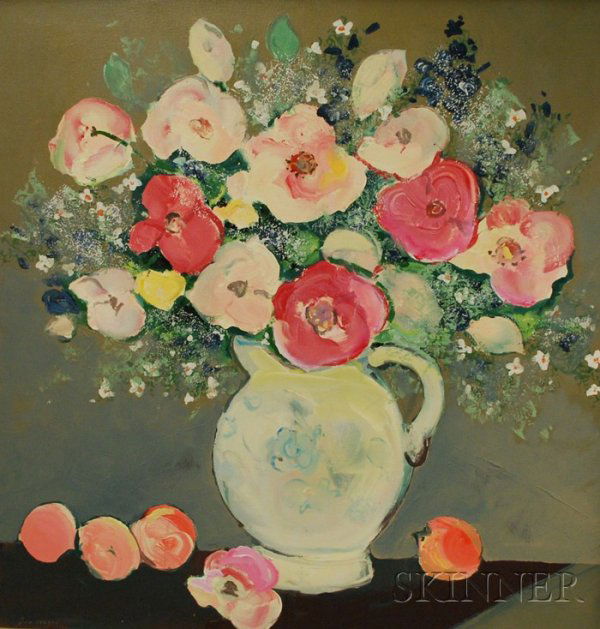 Ira Yeager (American, b. 1938 ) Floral Still Life: Ira Yeager (American, b. 1938 ) Floral Still Life Signed "Ira yeager" l.l., oil on canvas, 48 3/4 x 47 3/4 in., framed. Condition: Good.