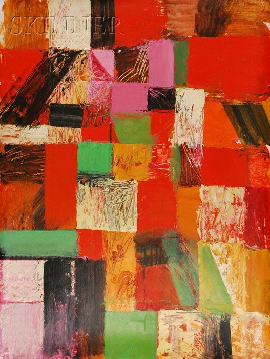 Irving B. Haynes (American, b. 1927), Untitled [1-: Irving B. Haynes (American, b. 1927) Untitled [1-0379] Monogrammed and dated "IH 04" l.r., also signed and dated "HAYNES DEC. 2004" on the reverse. Acrylic on paper, sheet size 24 x 18 in., unframed.