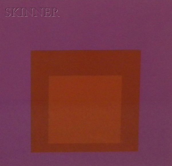 Josef Albers (German, 1888-1976) Palatial from Hom: Josef Albers (German, 1888-1976) Palatial from Homage to the Square: Soft Edge-Hard Edge Portfolio, 1965. Unsigned, edition of 250, printed at Sirocco Screenprints,