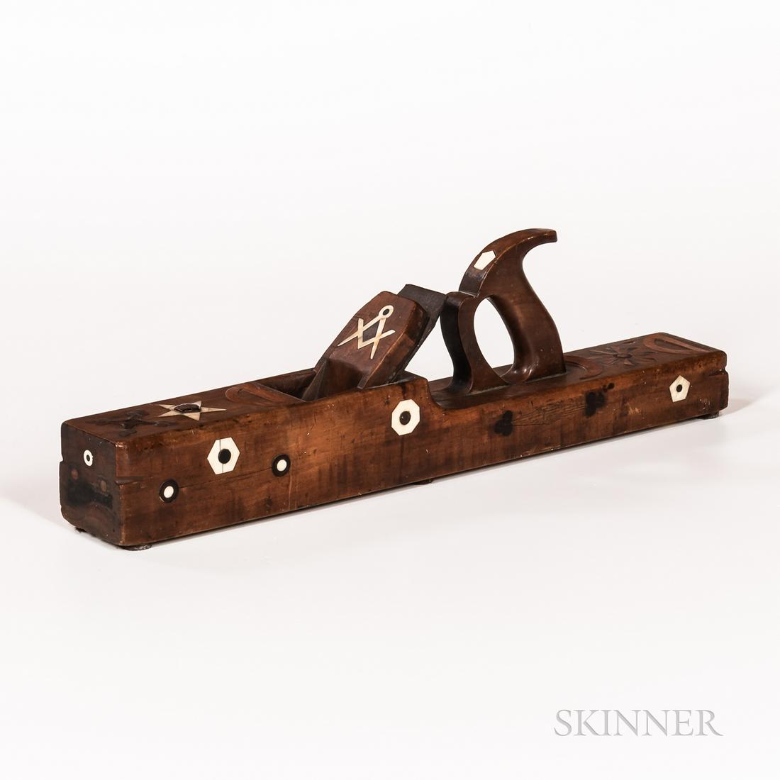 Masonic/Fraternal Motif-decorated Jack Plane (1 of 1)
