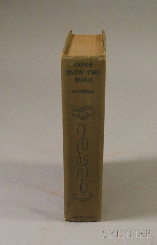 Margaret Mitchell (1900-1949), Gone with the Wind,: Margaret Mitchell (1900-1949), Gone with the Wind, New York: The Macmillan Company: 1936, with June date, clothbound, (lacking dust jacket).