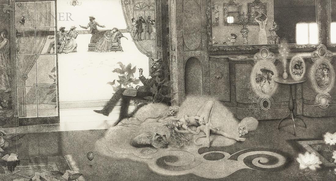 Peter Milton (American, b. 1930): Peter Milton (American, b. 1930) The Rehearsal, from the series Les belles et la b?te I, 1977, edition of 160. Signed and dated "PWMilton 77" in pencil l.r., titl