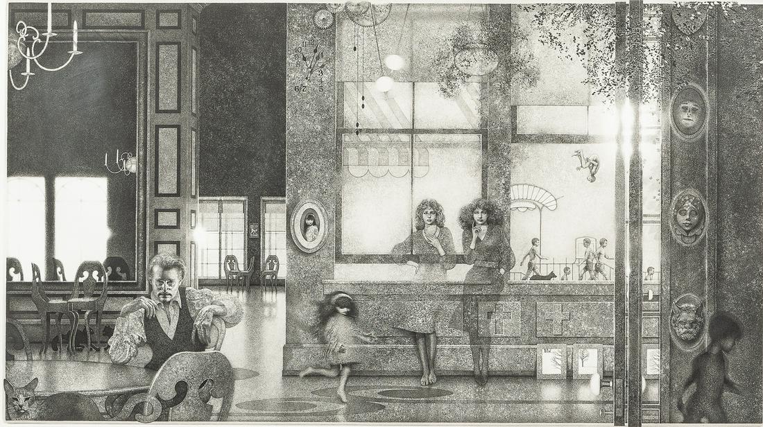 Peter Milton (American, b. 1930): Peter Milton (American, b. 1930) Family Reunion, from the series American Interior I, 1984, edition of 175. Signed and dated "PWMilton 84" in pencil l.r., titled