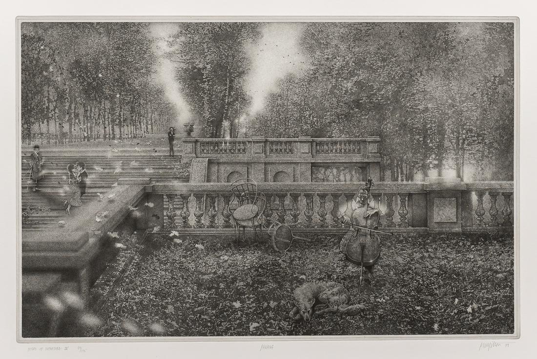 Peter Milton (American, b. 1930): Peter Milton (American, b. 1930) Pavane, from Points of Departure IV, 1999, edition of 175. Signed and dated "PWMilton 99" in pencil l.r., titled and numbered "..