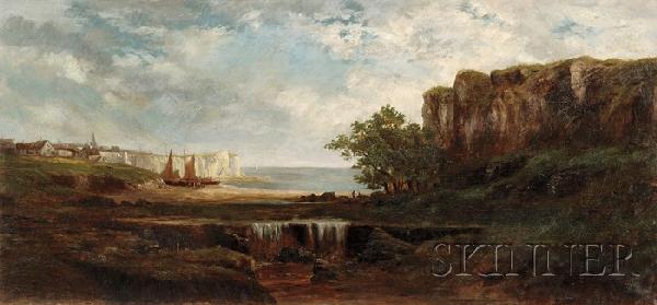 British School, 19th Century, View of the Coast of: British School, 19th Century View of the Coast of Dover Unsigned. Oil on canvas, 21 1/8 x 45 3/8 in. (53.7 x 115.3 cm), unframed. Condition: Retouch, stable craquelure.
