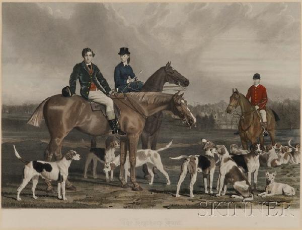 James R Scott (British, 1809-1871) Engraver, After: James R Scott (British, 1809-1871) Engraver, After Stephen Pearce (British, 1819-1904) The Heythorp Hunt Titled and inscribed in the plate "Painted by Stephen Pearce" l.l., "Published by Jo