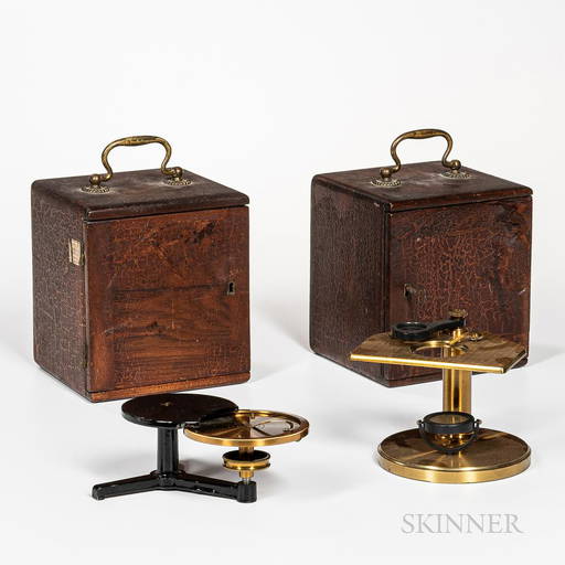 Zentmayer Dissecting Microscope And A Turntable