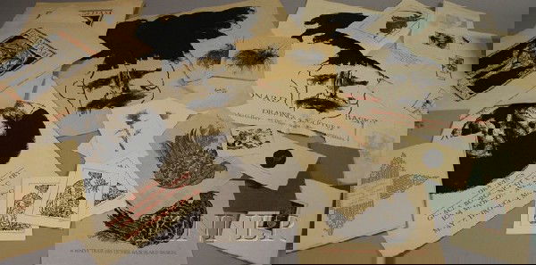 Lot of Works on Paper including Original Prints, R: Lot of Works on Paper including Original Prints, Reprints, Christmas Cards, and Pamphlets by Leonard Baskin (American, 1922-2000), assorted cards printed by the artist at The Gehenna Press, Northampto