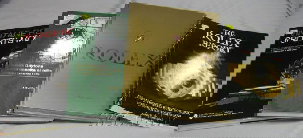 Group of Rolex Reference Books, Rolex, George Gord: Group of Rolex Reference Books, Rolex, George Gordon; Rolex Daytona: A Legend is Born, Best Edizioni; Vintage Rolex Sports Models; and The Rolex Report, John E. Brozek.