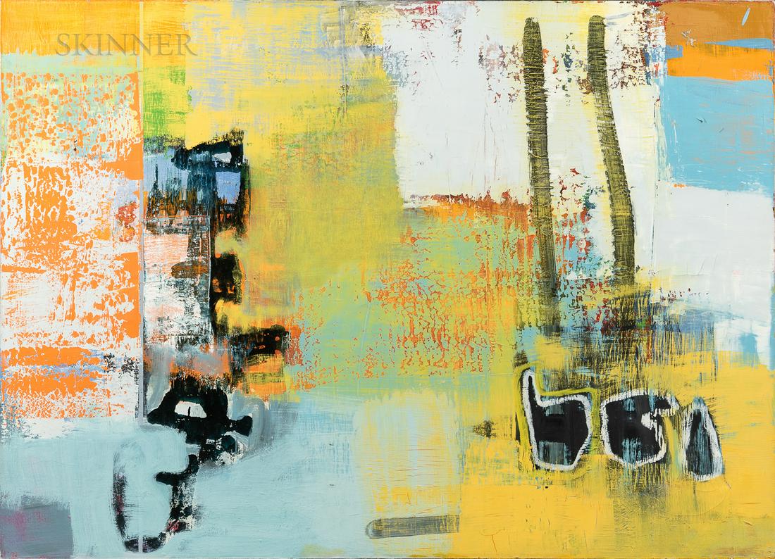 Alexis Portilla (Mexican/American, b. 1965), Arizona,: Alexis Portilla (Mexican/American, b. 1965) Arizona Titled, inscribed, dated, and signed ".../ALEXIS PORTILLA/© 2003/A. Portilla" on the reverse. Oil on canvas, 46 1/2 x 64 in. (118.1 x 1