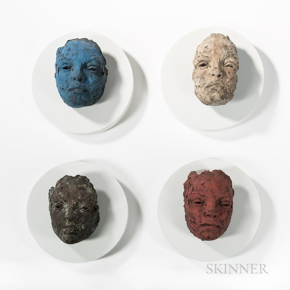 Lionel Smit (South African, b. 1982), Four Sculptures:: Lionel Smit (South African, b. 1982) Four Sculptures: Compendium #2, Compendium #4, Compendium #8, and Compendium #9 Signed "Lionel Smit" wit