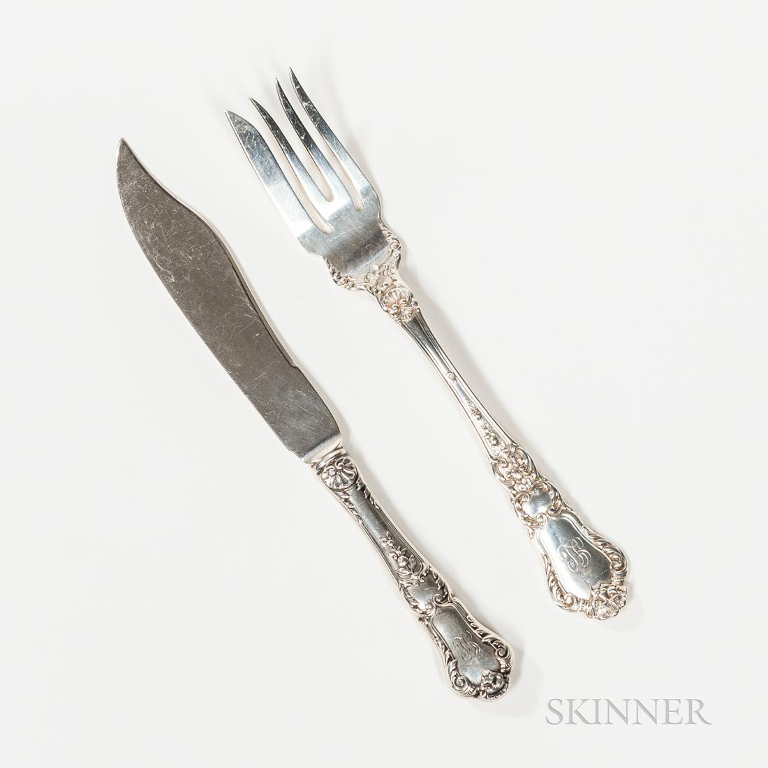 Gorham Sterling Silver Baronial Pattern Fish Service (1 of 1)