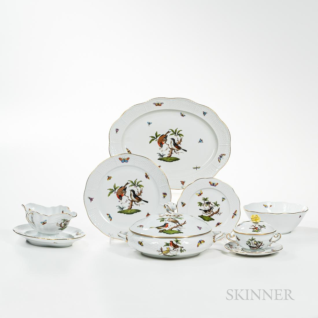 Herend Porcelain Rothschild Bird Part Luncheon/Dinner (1 of 1)