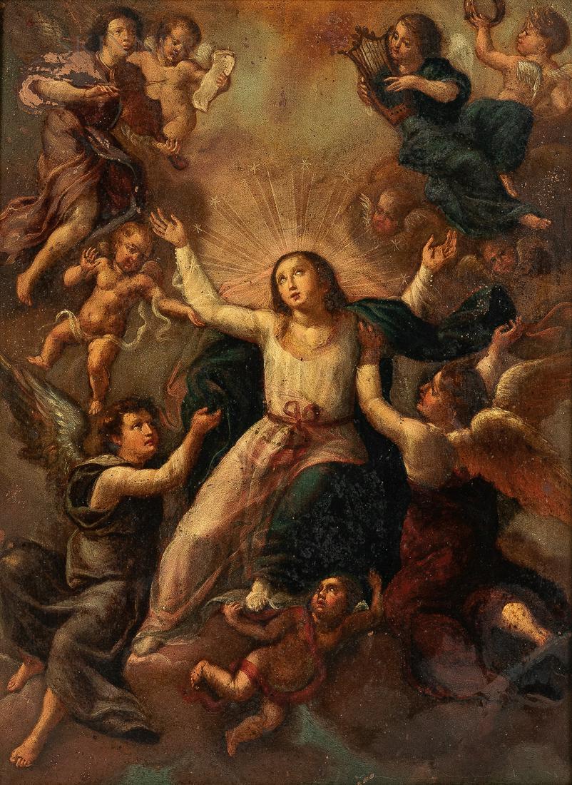 Spanish or Spanish Colonial School, 17th Century Style, (1 of 3)