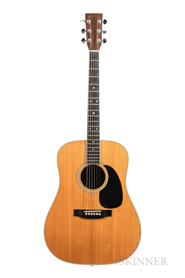 C.F. Martin & Co. D-35 Acoustic Guitar, 1974: C.F. Martin & Co. D-35 Acoustic Guitar, 1974, serial no. 335465, with original hardshell case. Bill of Sale: Natick Buy & Sell, 1976.