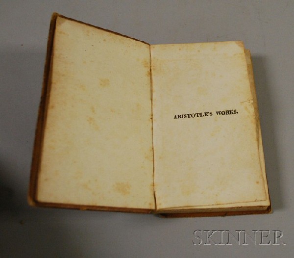 The Works of Aristotle, Miller, Law, and Carter, L: The Works of Aristotle, Miller, Law, and Carter, London, 1820, calf.